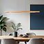 Wooden pendant light Jimmy with integrated LED, dimmable