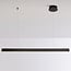 pendant light Devin - slim elongated with integrated LED, black
