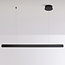 Dimmable black pendant light with LEDs - Devin
