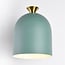 Wall lamp Raya in green and gold