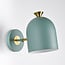 Wall lamp Raya in green and gold