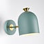 Wall lamp Raya in green and gold