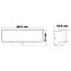 Outdoor wall light Graham with sensor - black integrated LED