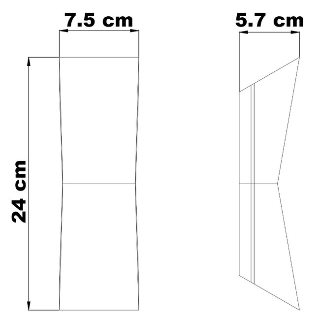Outdoor wall light Aron - with integrated LED