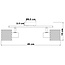 Rattan ceiling light, 2-bulb - Ferro