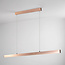 Minimalist pendant light Ami with 3-step dimmable LEDs - rose gold
