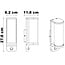 Outdoor wall light Jani with sensor white