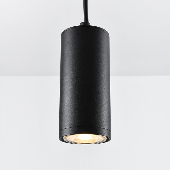 Harper adjustable hanging lamp - black