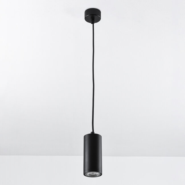 Harper adjustable hanging lamp - black