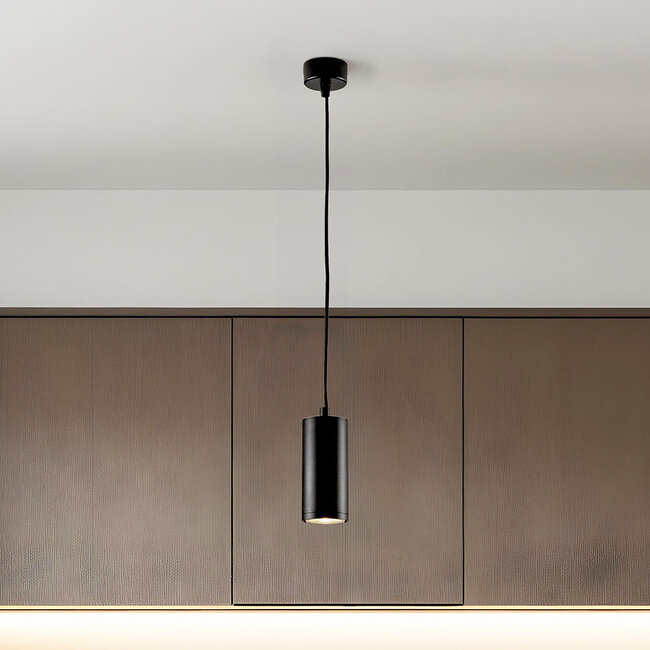 Adjustable pendant lamp Harper in black