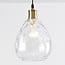 3-light designer pendant light Verona - clear glass