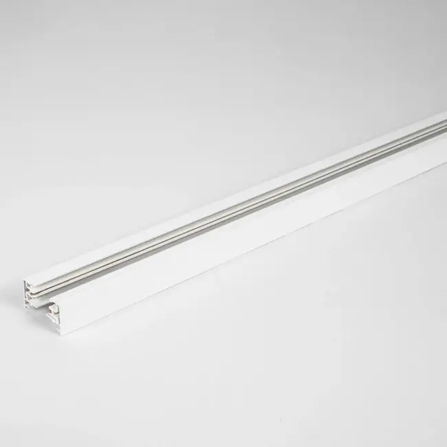 Connectable white 1-phase track from 75 cm - excl. connector block