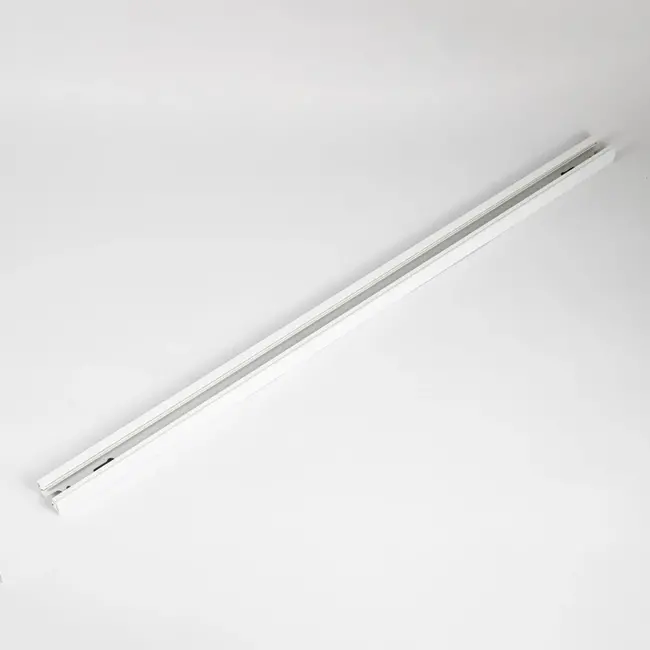 Connectable white 1-phase track from 75 cm - excl. connector block
