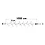 Connectable Christmas lights | cool white | from 10 meters with 100 LEDs | rubber