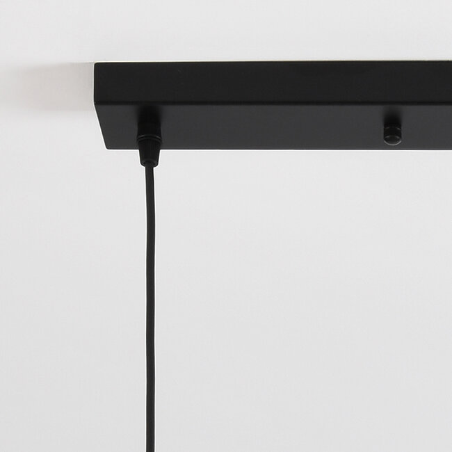 Pendant light Lotte with three colours of glass