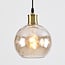 3-light pendant light Lotte with three coloured glass globes