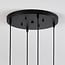4-light pendant light Livia with glass globes