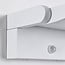 Adjustable outdoor wall light Berlin with sensor white with integrated LED