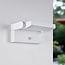 Adjustable outdoor wall light Berlin with sensor white with integrated LED