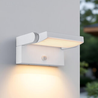 Adjustable wall light Berlin with sensor - white