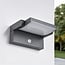Adjustable outdoor wall light Berlin with sensor anthracite integrated LED