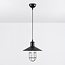 Industrial pendant lamp in black steel - Kiev