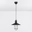 Industrial pendant lamp Kiev in black steel
