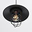 Industrial pendant lamp Kiev in black steel
