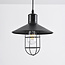 Industrial pendant lamp Kiev in black steel