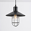 Industrial pendant lamp in black steel - Kiev