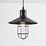 Industrial pendant lamp Kiev in black steel