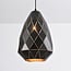 Designer pendant lamp Jupiter in glossy black