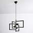 Industrial 4-light pendant lamp Madrid with metal construction