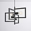 Industrial 4-light pendant lamp Madrid with metal construction