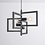 Industrial hanging lamp in the shape of a metal construction with 4 lamps - Madrid