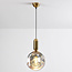 1-bulb pendant light with wavy chrome glass - Lewis