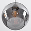 Industrial hanging lamp with smoked glass, 4-bulb - Kendall