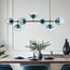 7-light designer pendant light Hepta with various colour options