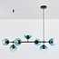 7-light designer pendant light Hepta with various colour options