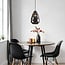 Designer pendant lamp Jupiter in glossy black