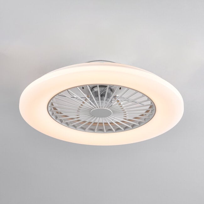 Ceiling fan Cakir with LED and adjustable light colour