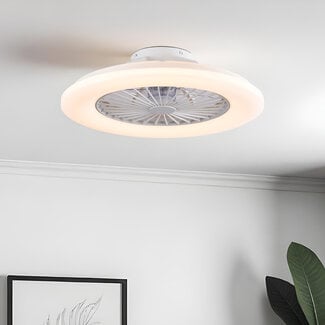 Ceiling fan Cakir with LED and adjustable light colour