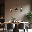 Pendant lamp with smoked glass, 3-light - Sofie