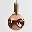 Lewis -light pendant lamp with wavy glass - rose gold