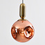 Lewis -light pendant lamp with wavy glass - rose gold