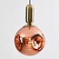pendant light Lewis - wavy glass in rose gold
