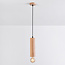 Wooden pendant light, 1-bulb - Toby