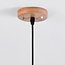 Wooden pendant light, 1-bulb - Toby