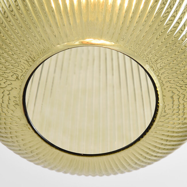 Ribbed glass pendant lamp - Dylan