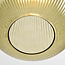 1-bulb pendant light with ribbed green glass - Dylan